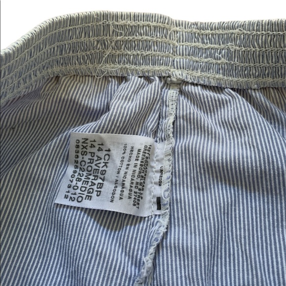 ✨ Vintage Chic Light Blue Pinstripe High Waist Pants - Picture 8 of 11